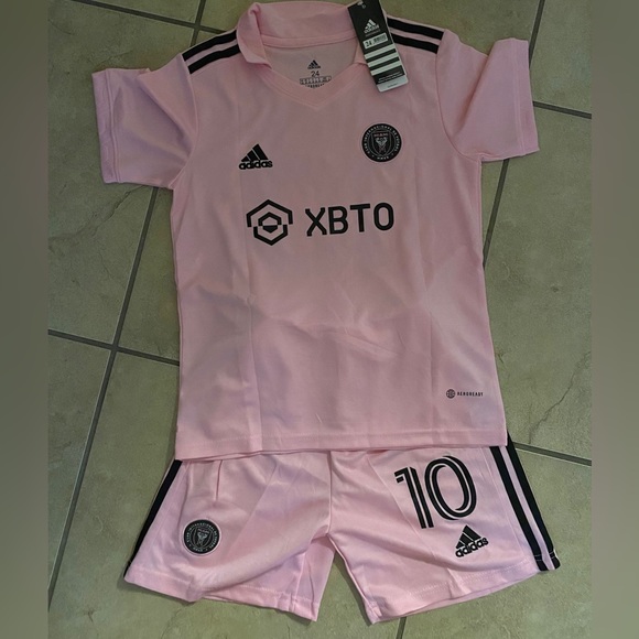 Inter Miami Kids Sets Jersey and Shorts All Sizes - Picture 2 of 2